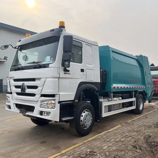 HOWO 4X2 Abfallverdichter, Müllwagen, Komprimierung, Müllabfuhr, Transportwagen, Mülltransfer, Entsorgung, Recycling, Abfallmanagement, Müllwagen