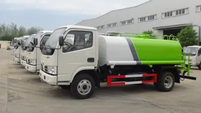 Dongfeng 4X2 3ton/4ton/5ton Wassertankwagen Bowser LKW Straßensprinkler Tankwagen Bewässerungssprühfahrzeug mit Wasserwerfer City Clean Truck