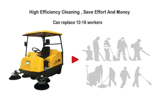 Magic Industrial Outdoor Road Floor Cleaning Smart Sweeper mit CE