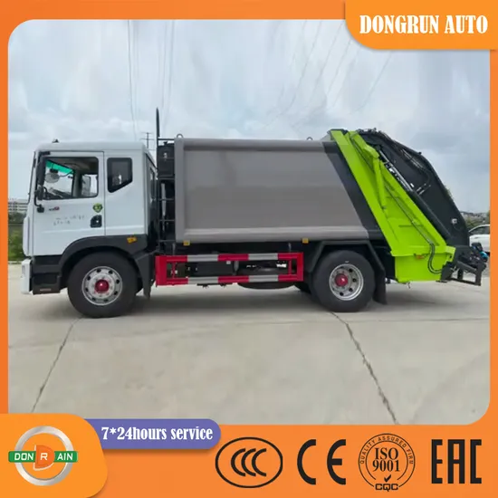 Dongfeng Marke Müllabfuhr Transfer Müllsammler Feststoffverdichter Schwenkarm 14/10/15/12 cbm Hecklader Komprimierter Müllwagen