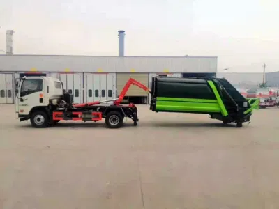 4 cbm Hakenarm-Komprimierungs-Müllwagen, praktischer Mülltransport HOWO Isuzu optional